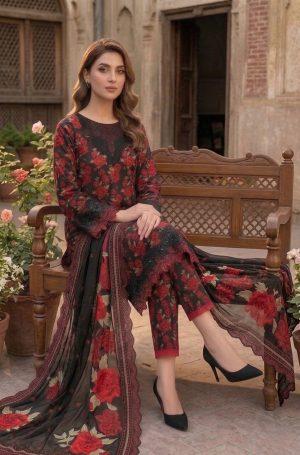weekend Fzahar 3 Piece Luxury Lawn Collection Suit