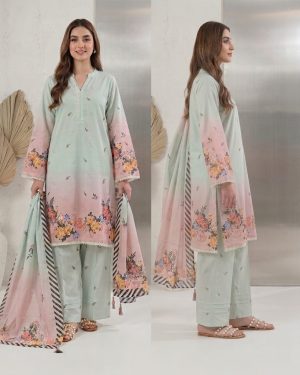 Premium Printed Lawn Ensemble