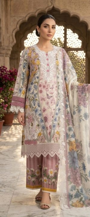 Best 3 Piece Lawn Suit - fzahar