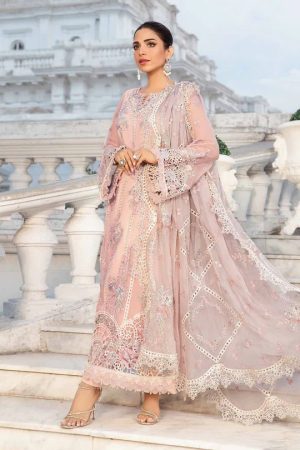Luxury Embroidered Chiffon Suit