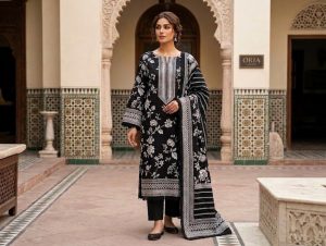 Printed 3-Piece Lawn Suit